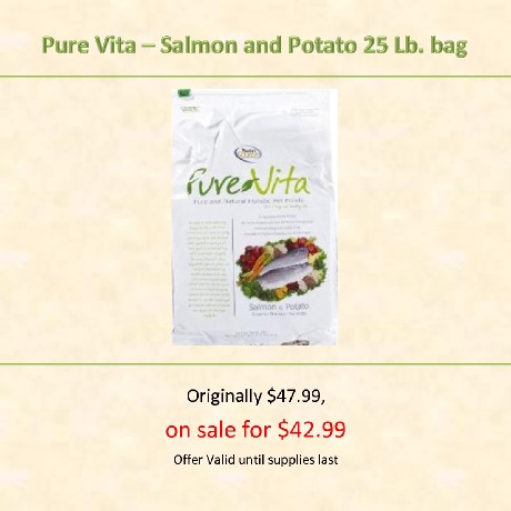 Pure Vita dog food sale