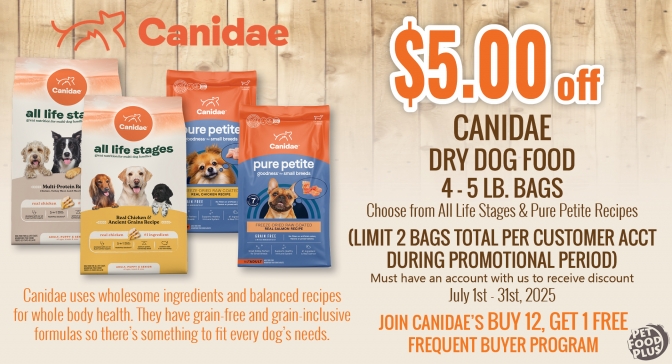 canidae dry dog july