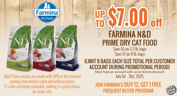 farmina n&d prime dry cat july
