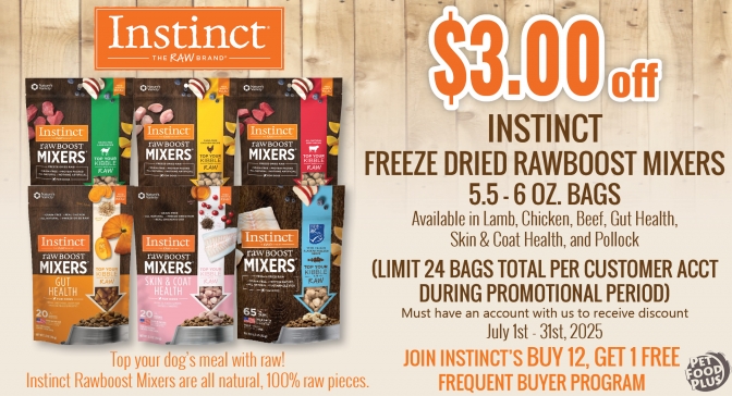 instinct raw mixers july