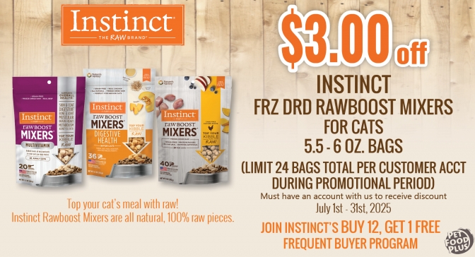 instinct mixers cat july