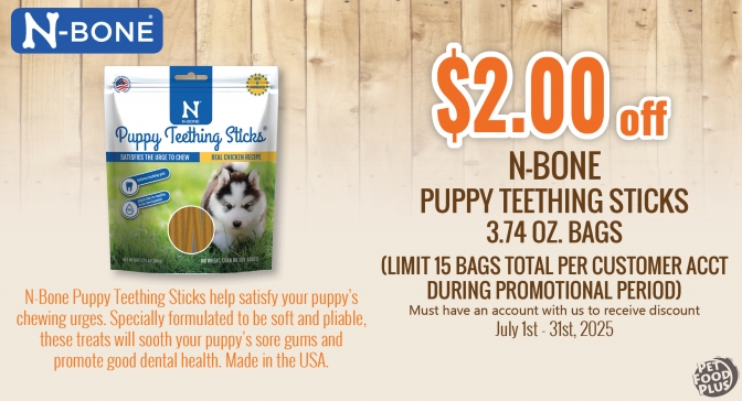 nbone puppy teething sticks july