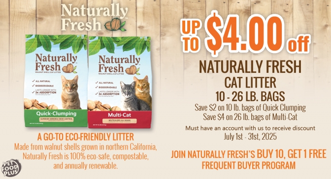naturally fresh cat litter july